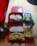 Lunchbox: homemade chicken curry salad