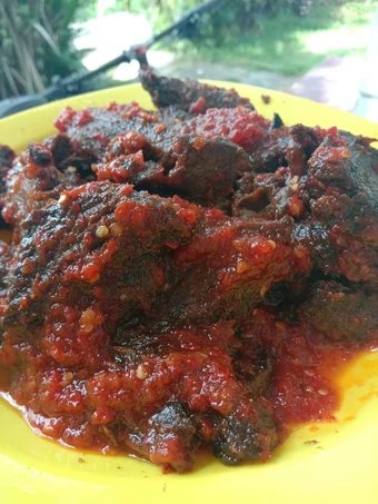 Cara Gampang Membuat Resep Dendeng balado basah daging sapi yang Enak Banget