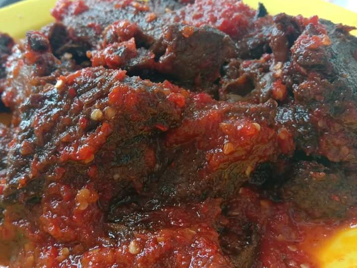 Cara Gampang Membuat Resep Dendeng balado basah daging sapi yang Enak Banget