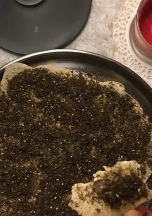 صورة لوصفة خبز بالزعتر والثوم🍃
