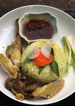Hình của món Cơm gà siu siu.
