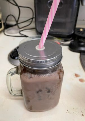 Una foto de Batido chocolate saludable