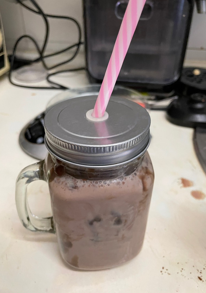 Una foto de Batido chocolate saludable