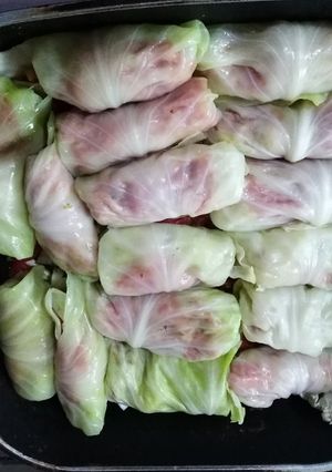 Una foto de Niños envueltos de repollo!!!