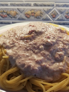 Una foto de Salsa carbonara con Mastermix
