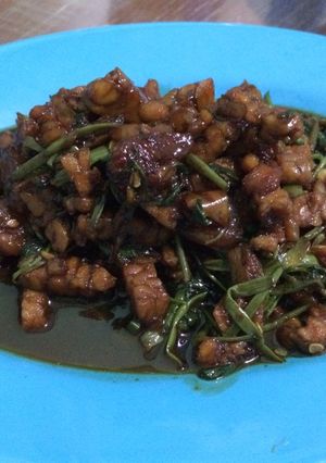 Foto resep Tumis tempe kangkung