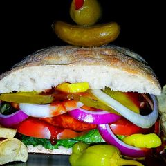 A picture of Mike's BBQ Chicken Sandwiches.