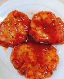 Sườn cốc lếch chiên ăn cơm dĩa (món chay)