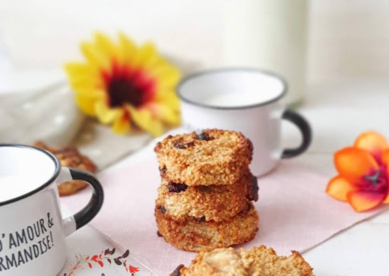 Comme des cookies avoine banane cacahuète