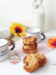 Une photo de Comme des cookies avoine banane cacahuète