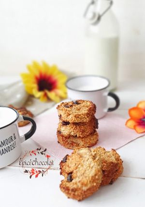 Une photo de Comme des cookies avoine banane cacahuète