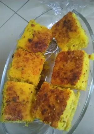 A picture of Khaman dhokla.