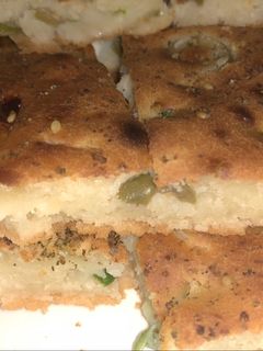 صورة لوصفة كيكة الجبنة والزيتون 🧀