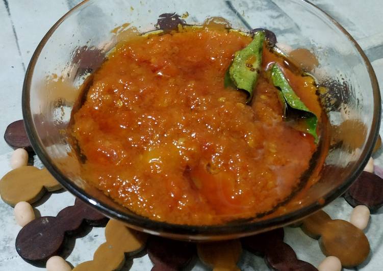 Sambal tumis daun jeruk