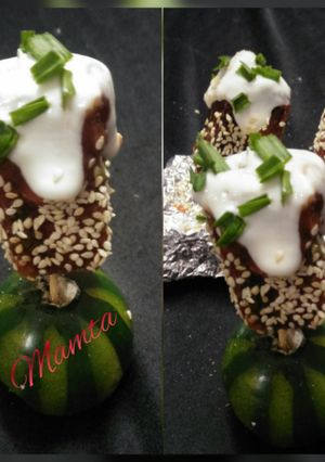 A picture of Schezwan paneer lollypop sticks.