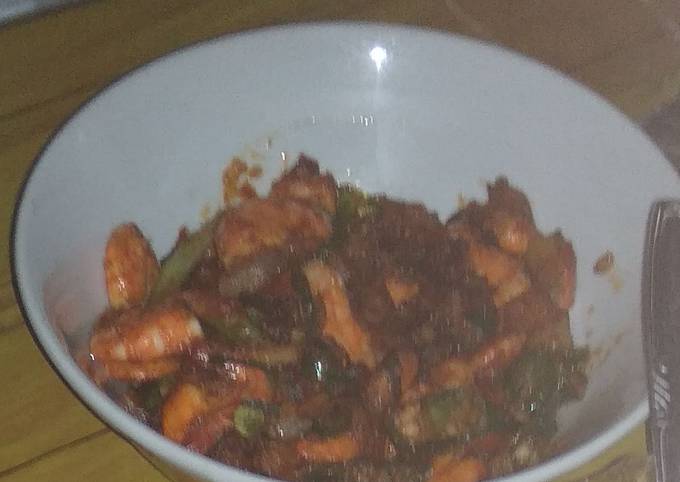 Sambal goreng udang kentang