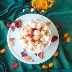 A picture of Makhana Coconut Paag 😋A Sweet Delight for Janmashtami.