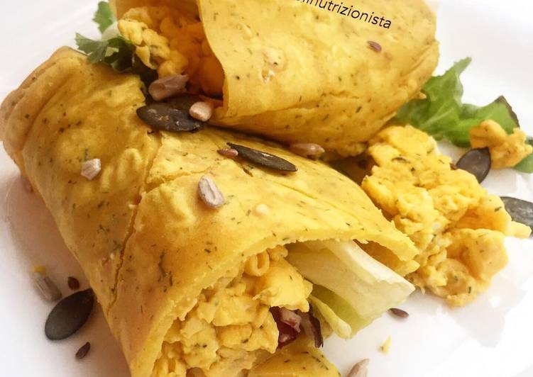 Wrap di ceci ripiena