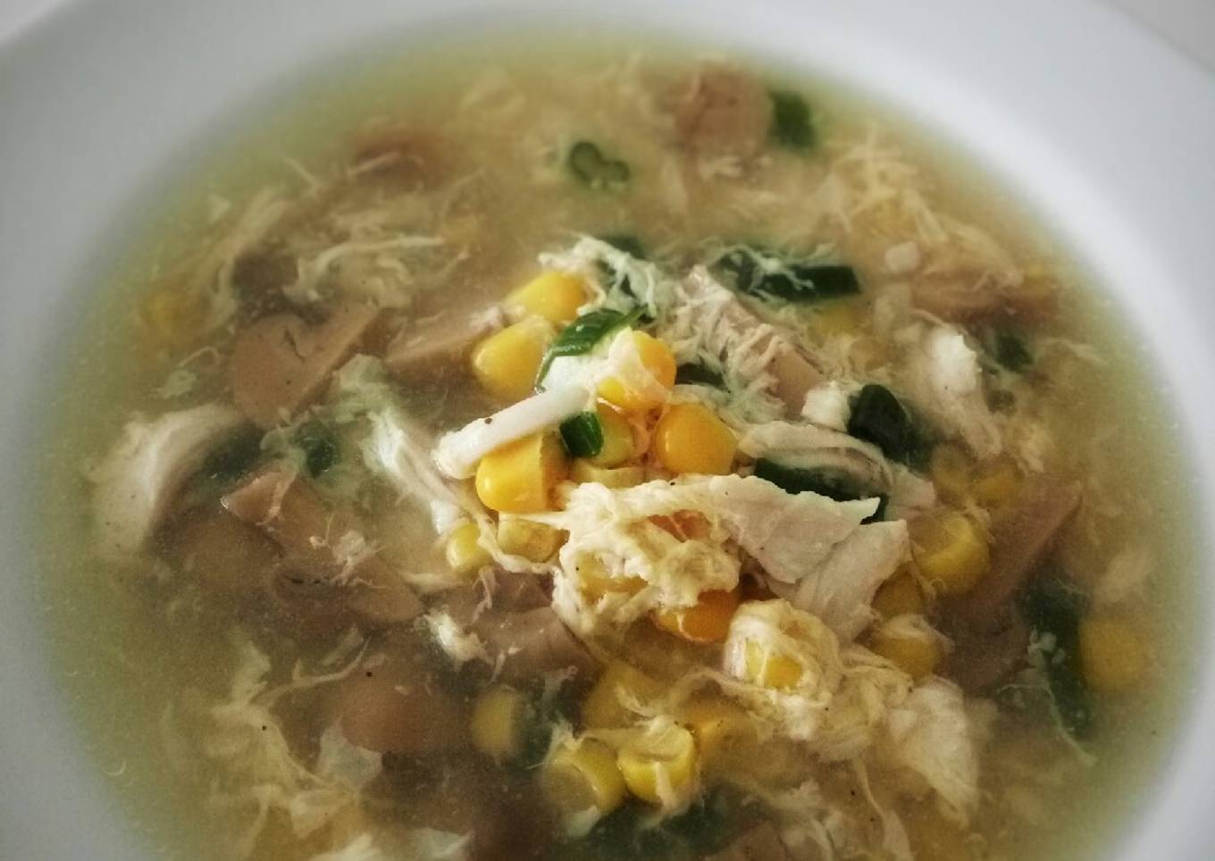 Sup Ayam Jagung Jamur