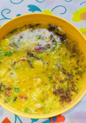 A picture of Oats Vegetables Khichdi.