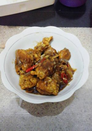 Foto resep Chicken with black pepper