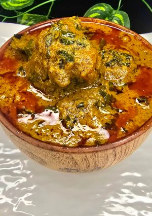 A picture of Dad's Favourite Ofe Akwu (Banga Stew).
