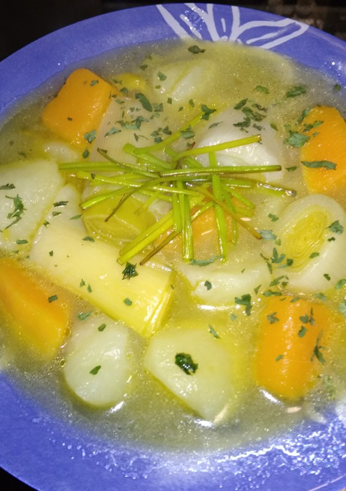 Una foto de Porrusalda con calabaza