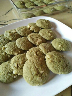 Foto resep Matcha Almond Cookies