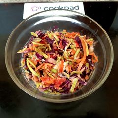 A picture of My Rainbow Coleslaw 😋.