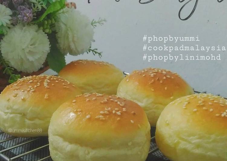 Resep Roti Burger #phopbylinimohd #batch17, Enak Banget