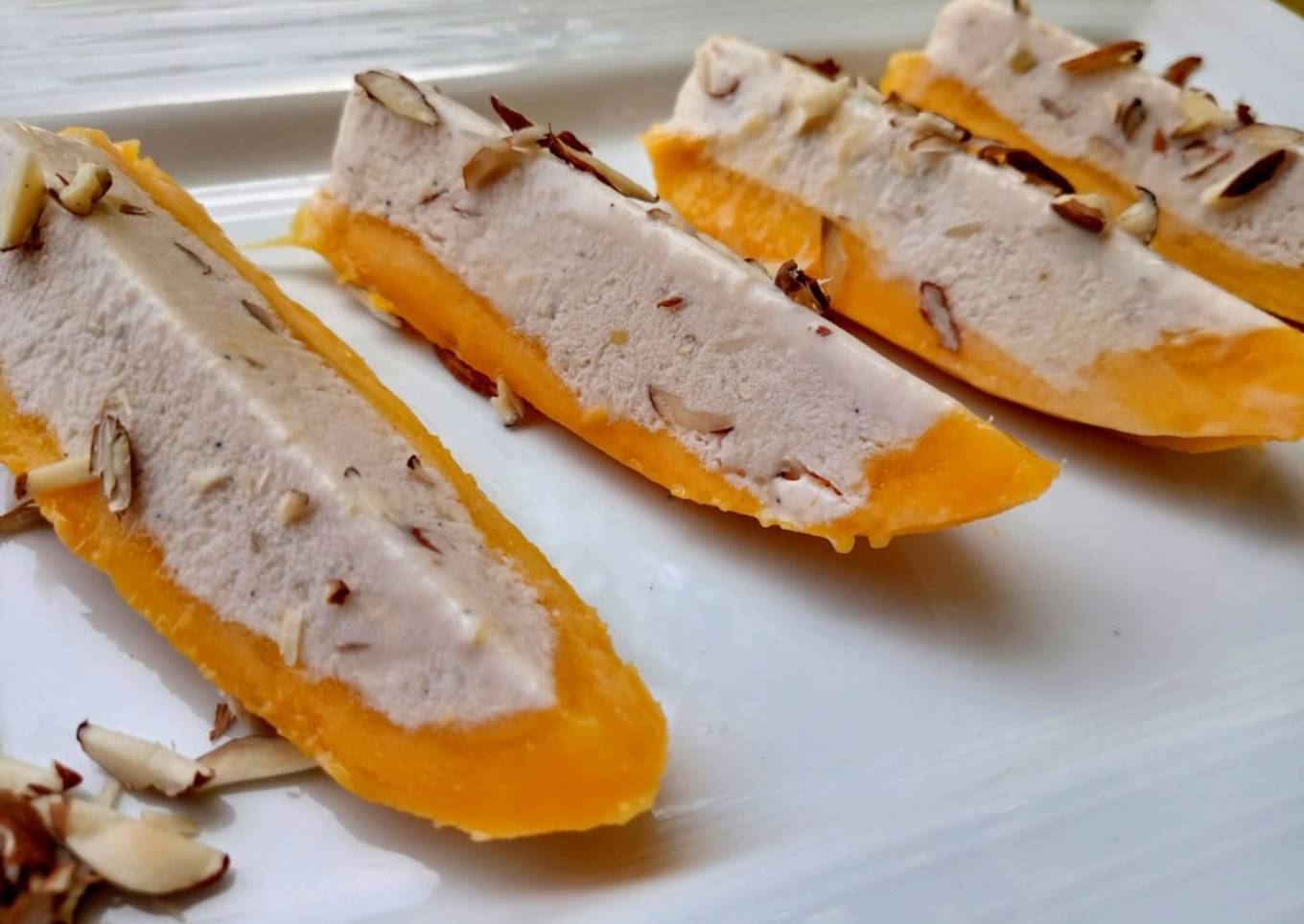 Mango stuffed kulfi