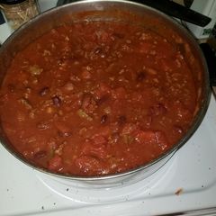 A picture of I love chili on a cold damp day.