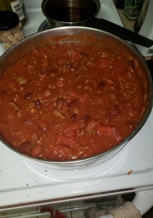 A picture of I love chili on a cold damp day.