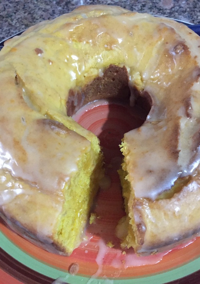 Una foto de Torta de mandarina en licuadora