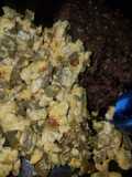 Nopales con huevo (cactus and scrambled eggs)