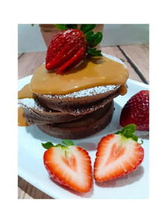 Una foto de Hotcakes de chocolate