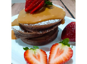 Una foto de Hotcakes de chocolate