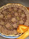 Crostata con crema al cioccolato e pistacchio 😋
