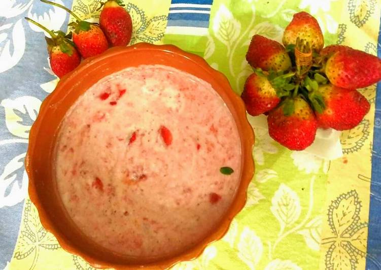 Recipe of Favorite Strawberry Yoghurt