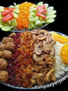 عکسی از دستور قارچ پلو با گوشت چرخکرده 🌸