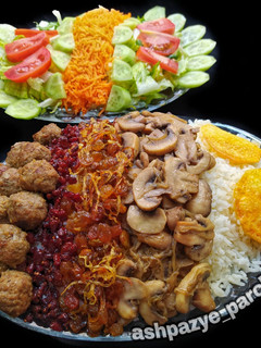 عکسی از دستور قارچ پلو با گوشت چرخکرده 🌸