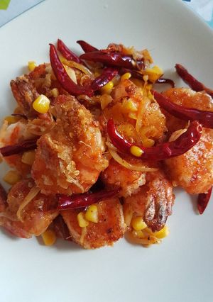 Foto resep Spicy prawn