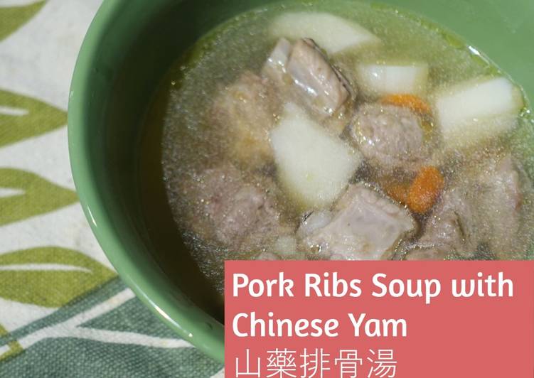 Chinese yam spareribs soup