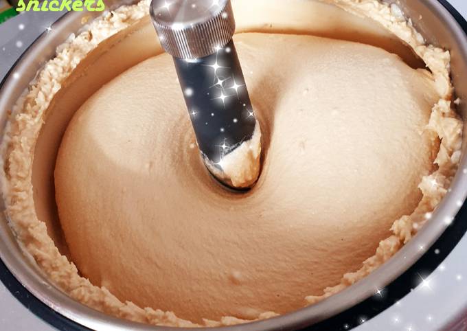 Crème glacée aux snickers 😋