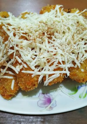 Foto resep Pisang Goreng Crispy topping Keju & Cinnamon