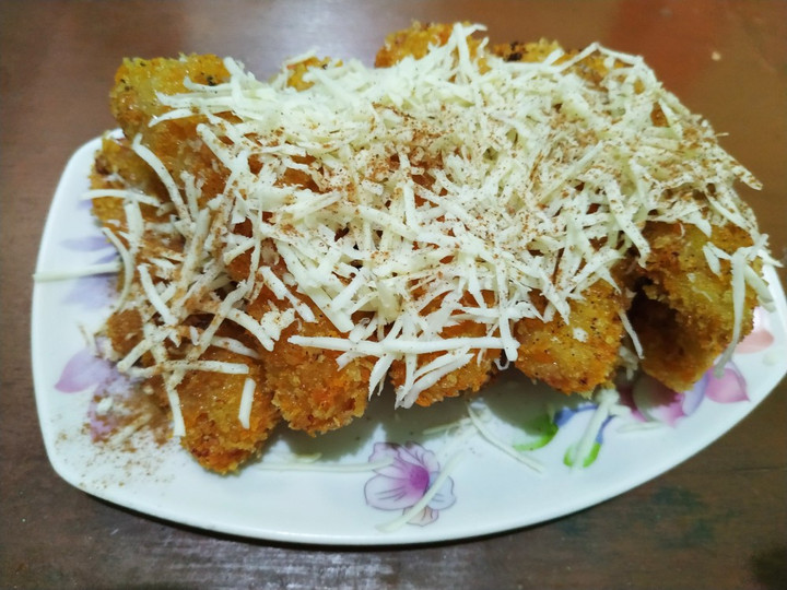 Cara Bikin Pisang Goreng Crispy topping Keju &amp;amp; Cinnamon Enak Dan Mudah