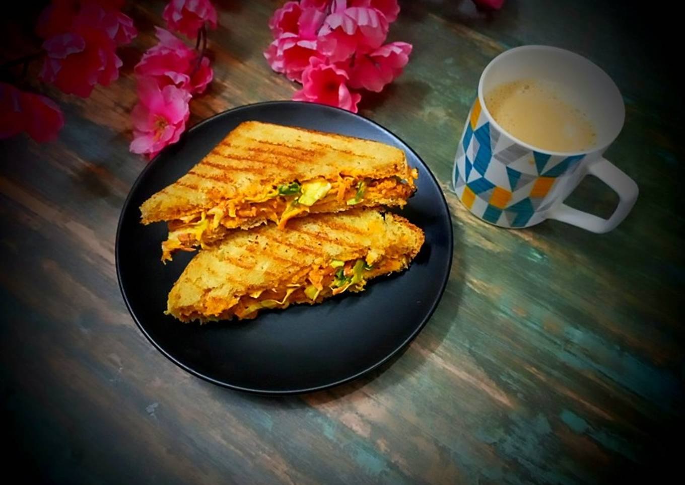 Tandoori mayo veg sandwich