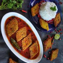 নিরামিষ ধোঁকার ডালনা রেসিপির প্রধান ছবি