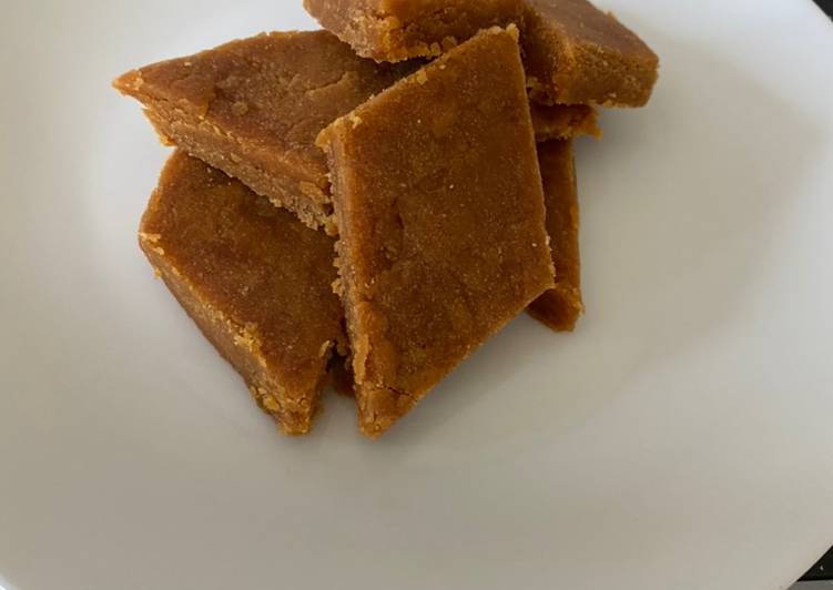 Steps to Make Ultimate Besen Barfi (Indian desert)   Perfect with tea