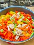 Stir-Fried Chicken Breast with Bell Peppers and Green Beans